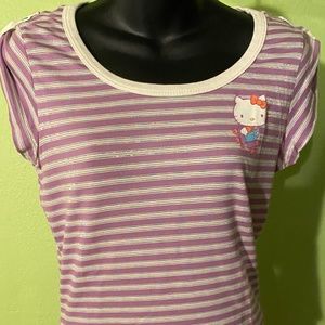 HELLO KITTY - SANRIO Rollerskating Shirt Large